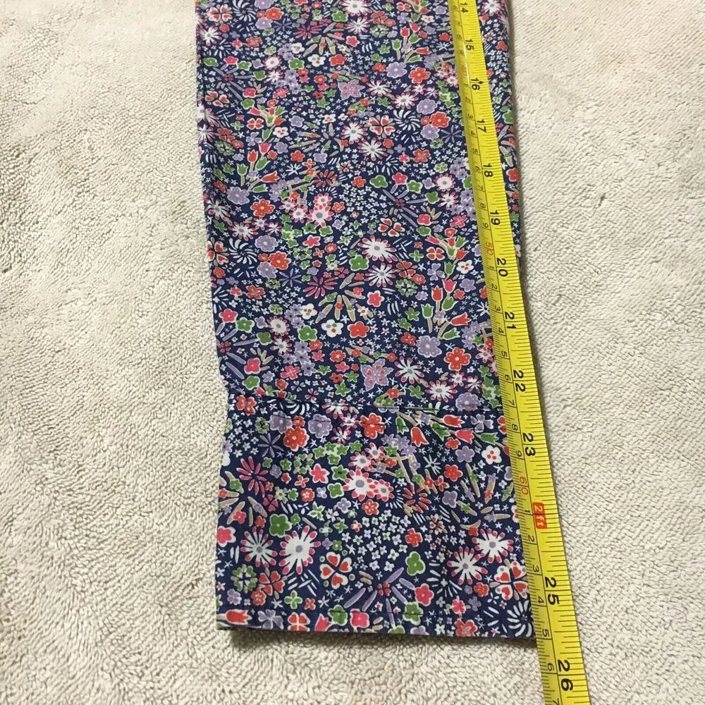 J Crew Liberty Art Fabrics Floral Perfect Shirt Women 8 Multicolor Cottage - Picture 13 of 13